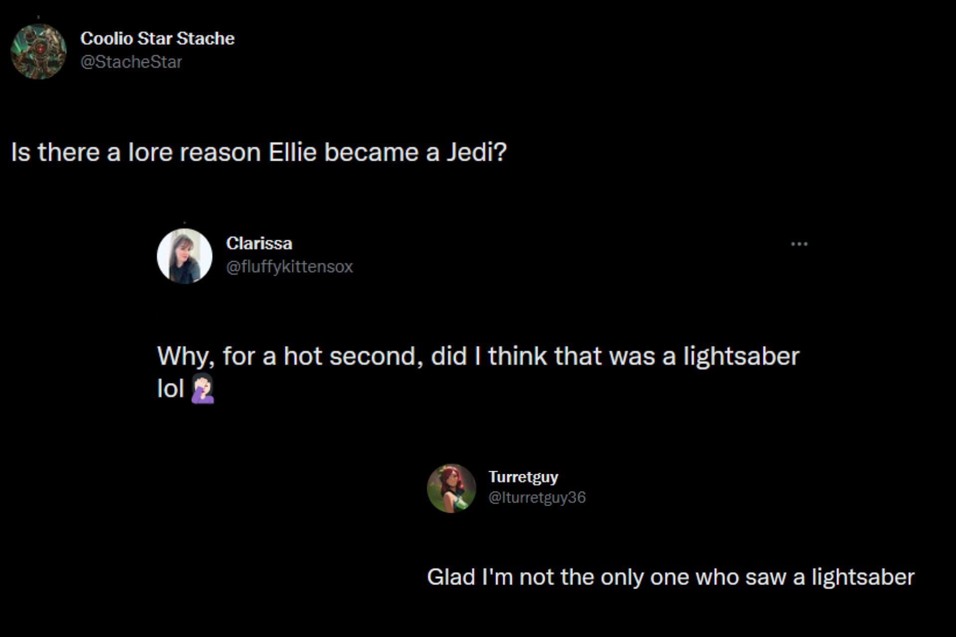 A still of fan tweets on the latest image from The Last of Us (Via Twitter)